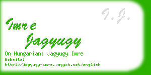 imre jagyugy business card